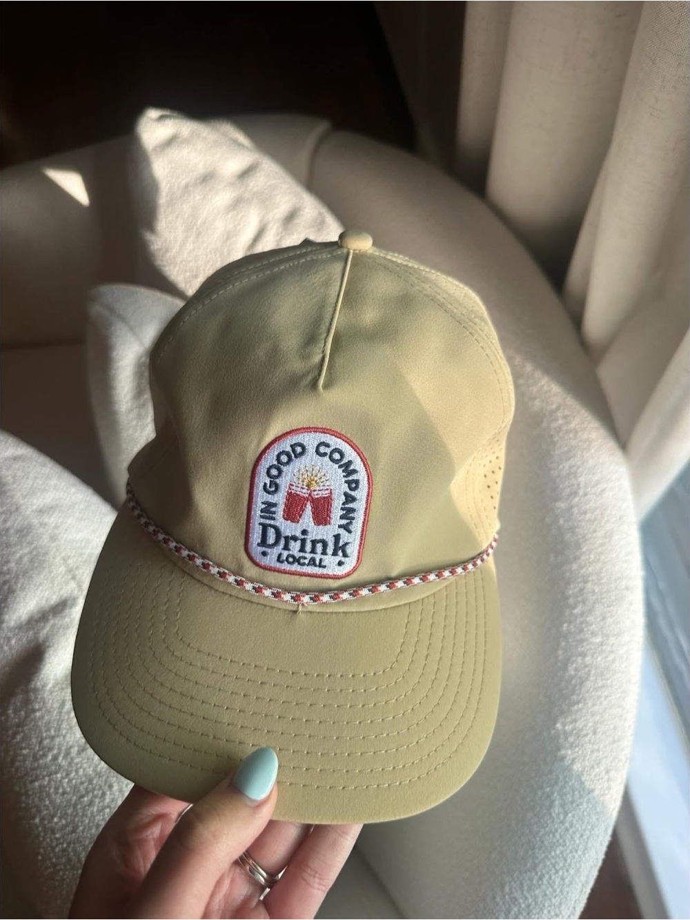 The Southern Shirt Company Yellow Drink Local Patch Hat